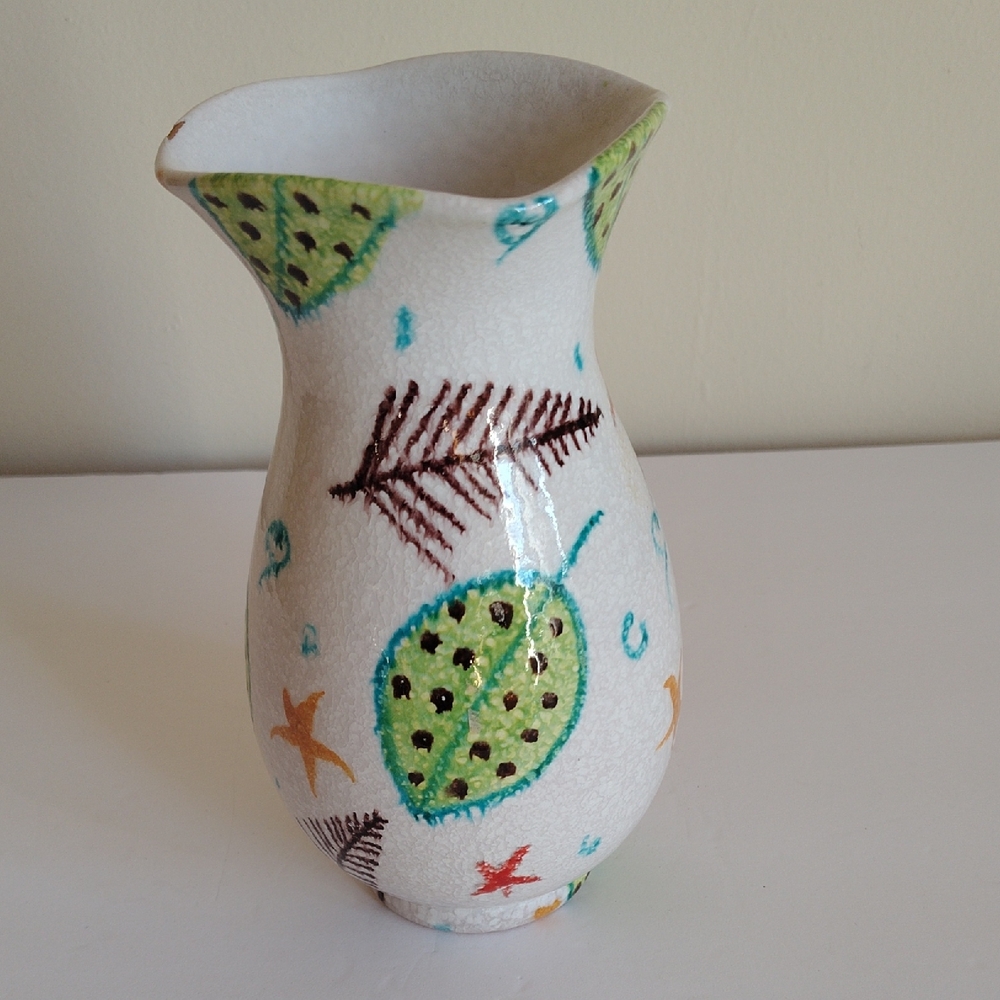 Hand-painted Vase Made An Italy